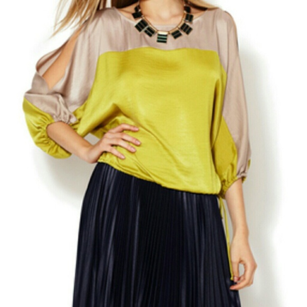 BCBG Max Azria Slit Sleeve Blouse/Top “Suzie”